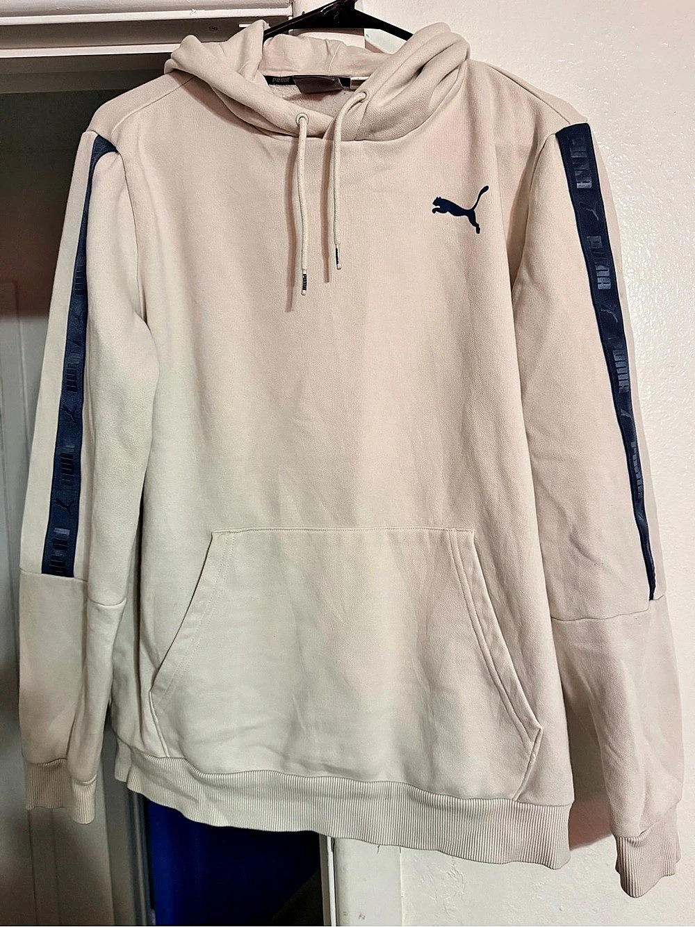 Puma Essentials+ Tape Hoodie White